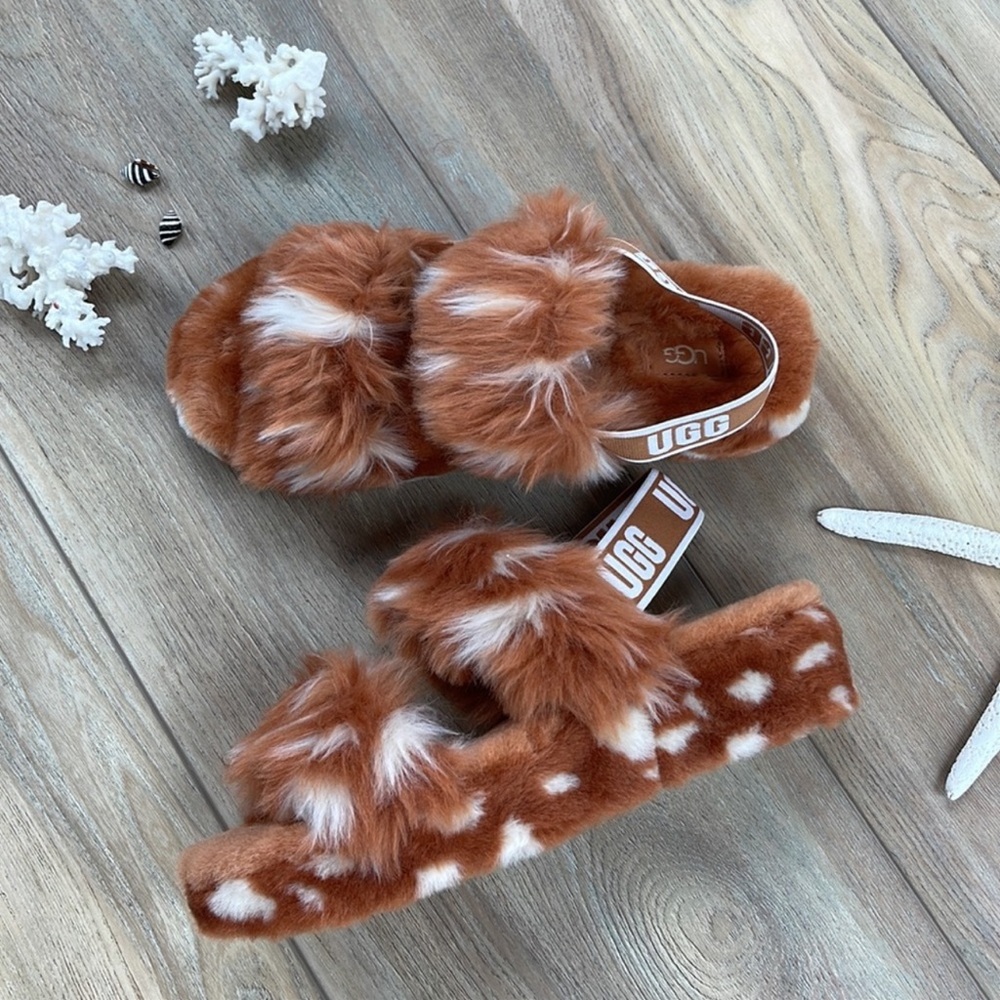 🍃🔆UGG- OH YEAH FLUFF YEAH SLIDE TIE DYE🔆🌴 - Picture 2 of 13
